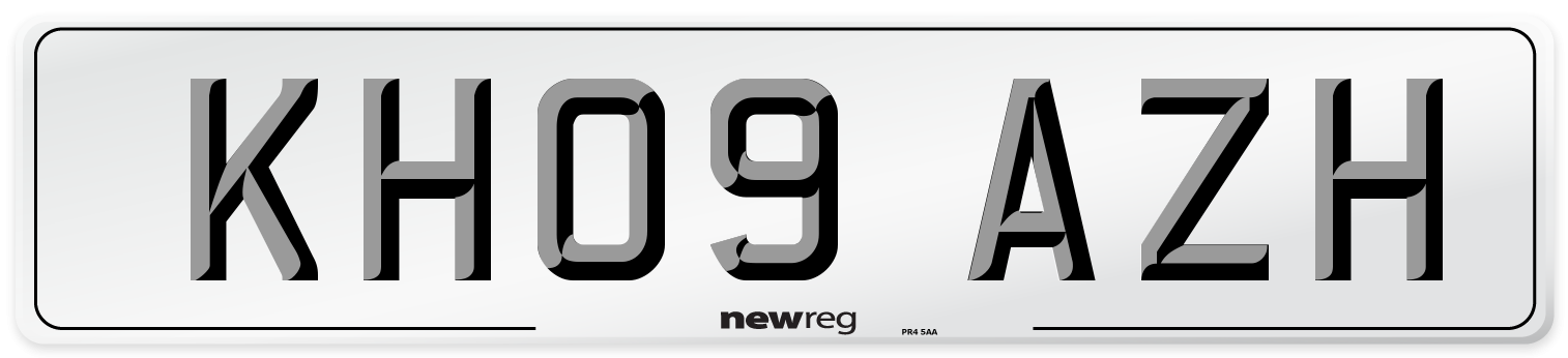 KH09 AZH Number Plate from New Reg